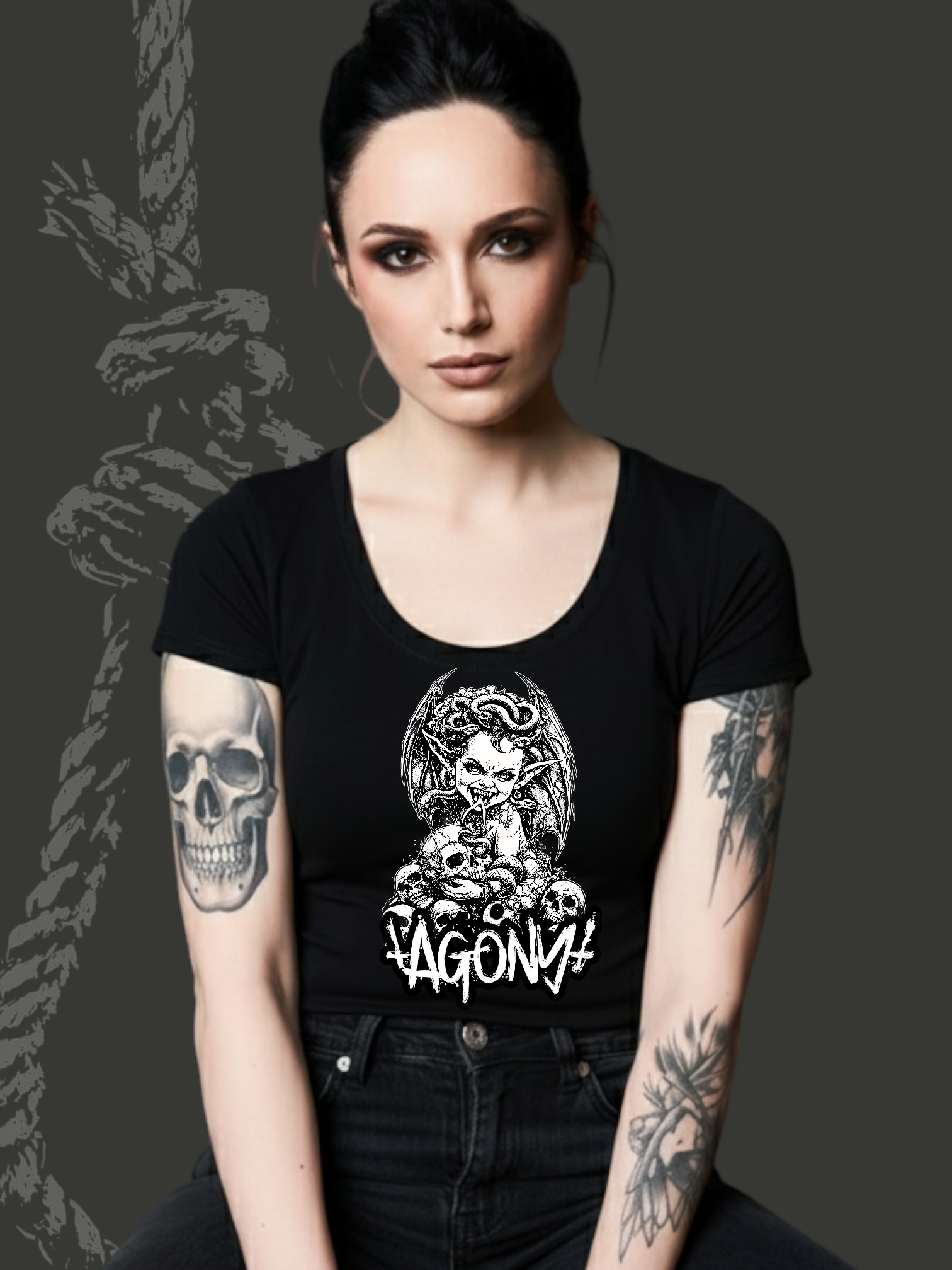 Tee shirt coupe femme Médusa